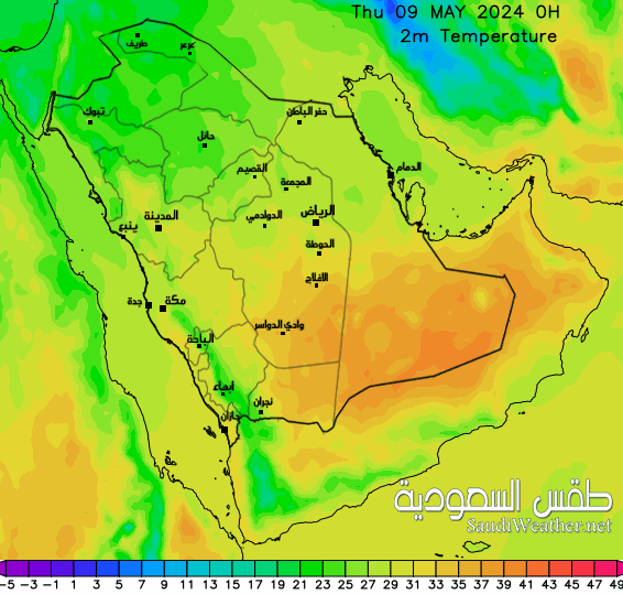  Saudi Temperature Forecast