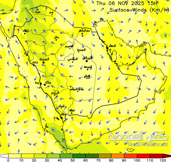  Saudi Wind Forecast 48 hour