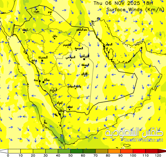  Saudi Wind Forecast 51 hour