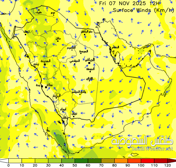  Saudi Wind Forecast 66 hour